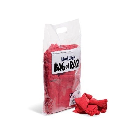 Workwipes Red Shop Towels in Bag 50 towels/bag 14" L x 14" W, 50PK WIP547